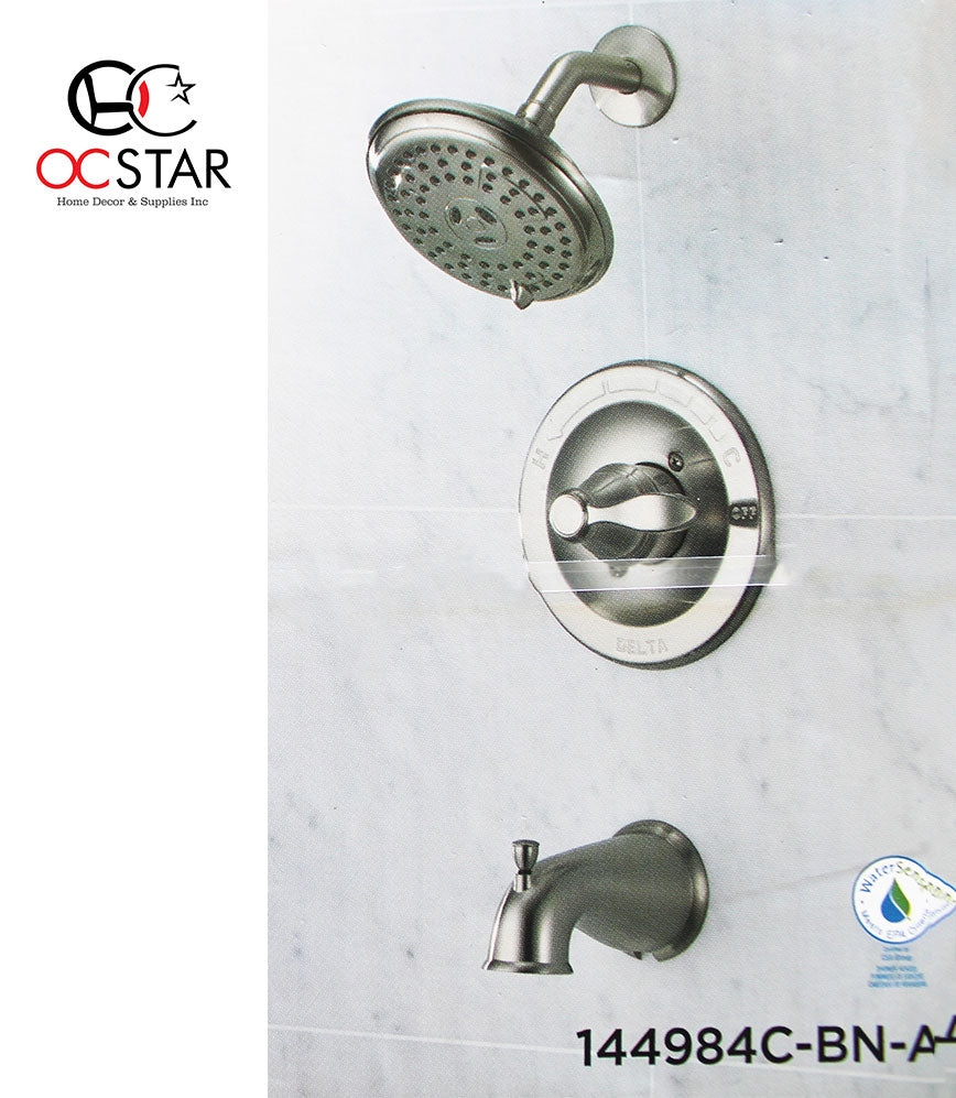 Delta Porter Single Handle 3 Spray Tub And Shower Faucet In Brushed Ni Ocstar Home Supplies 5212