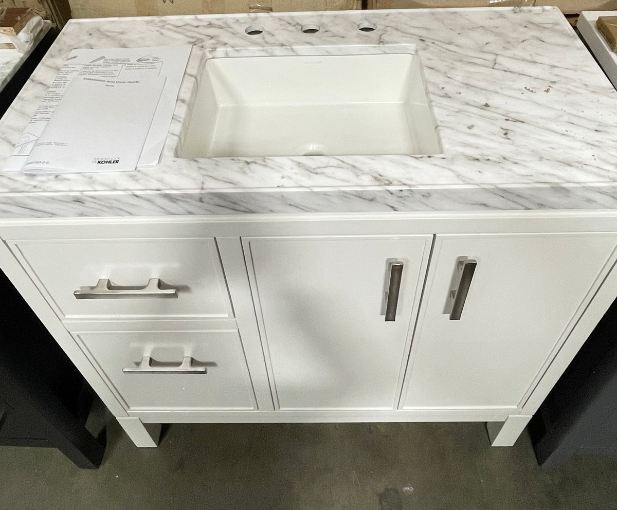 Kohler Rubicon Bathroom Vanity 36 inch in White OCstar Home Supplies