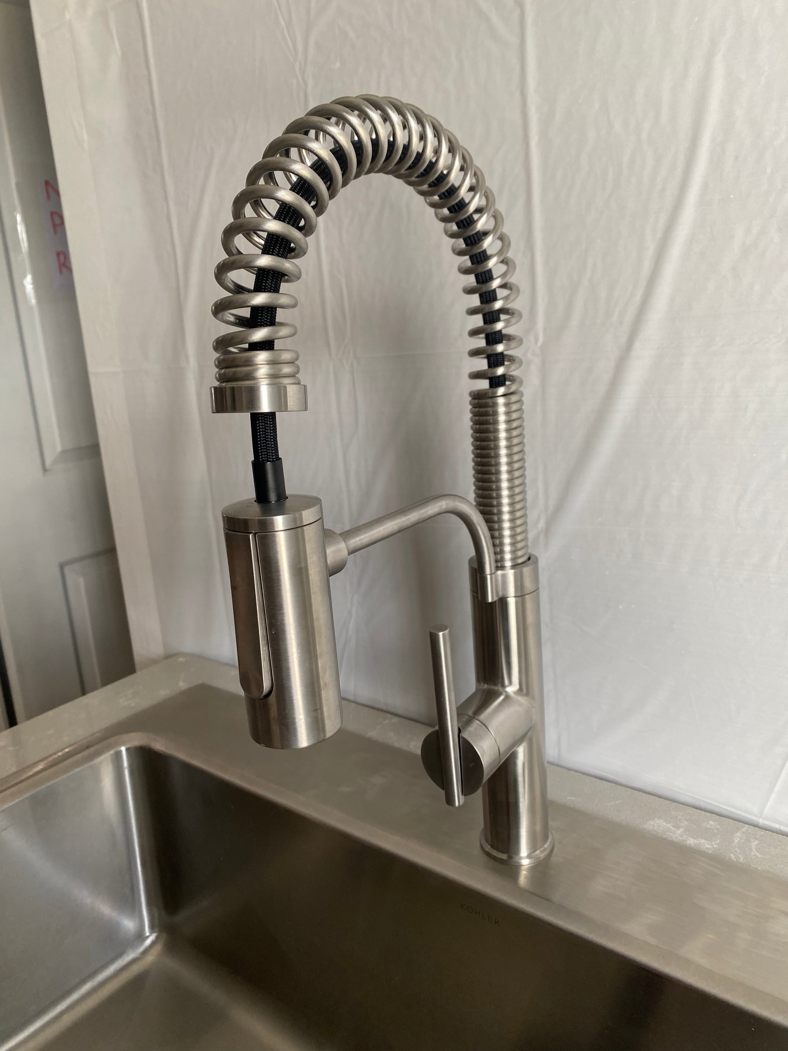 KOHLER Provo Semi-Pro Pull-Down Kitchen Faucet in Vibrant 