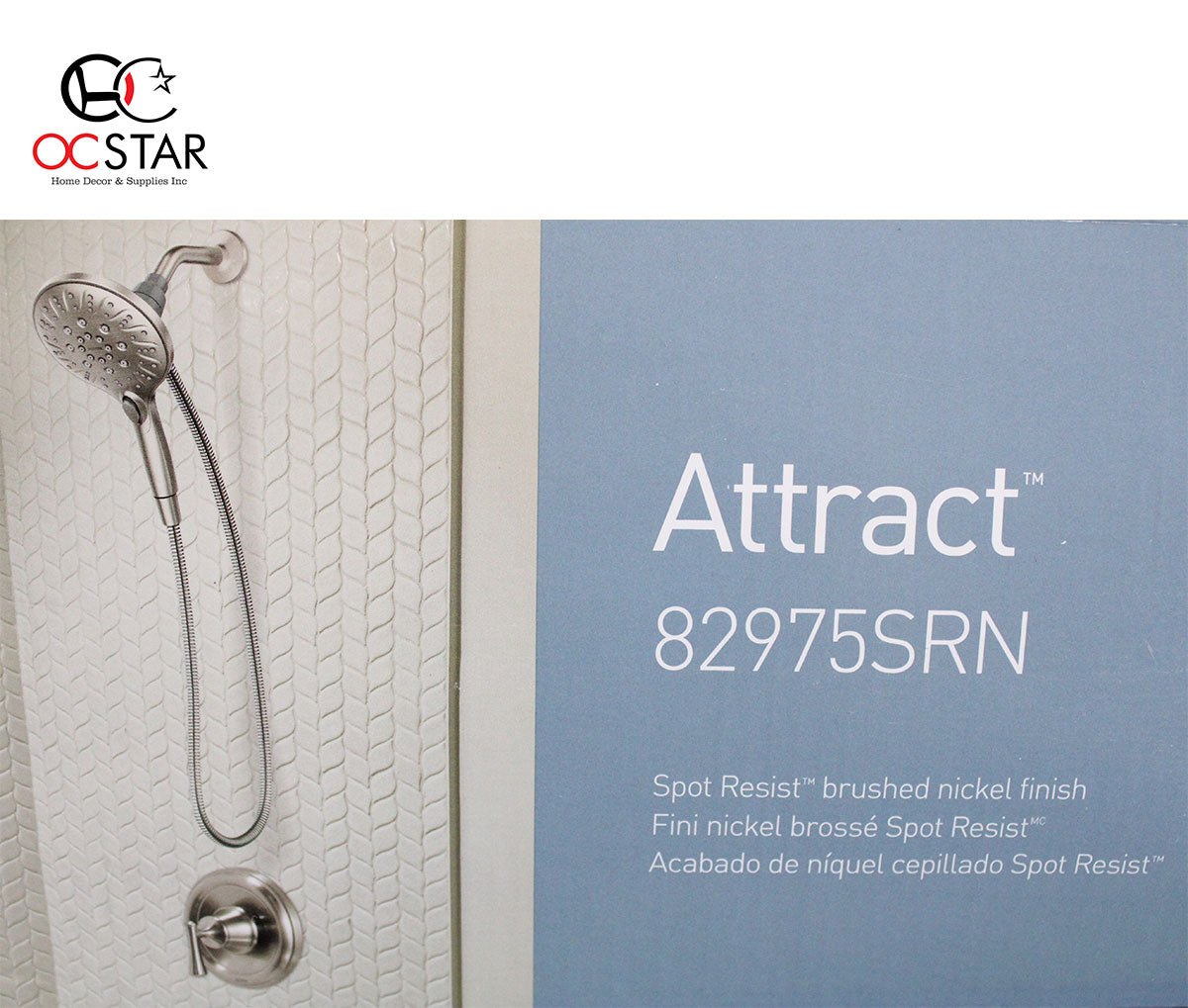 MOEN Attract with SingleHandle 6Spray 5.5 in. Shower Faucet